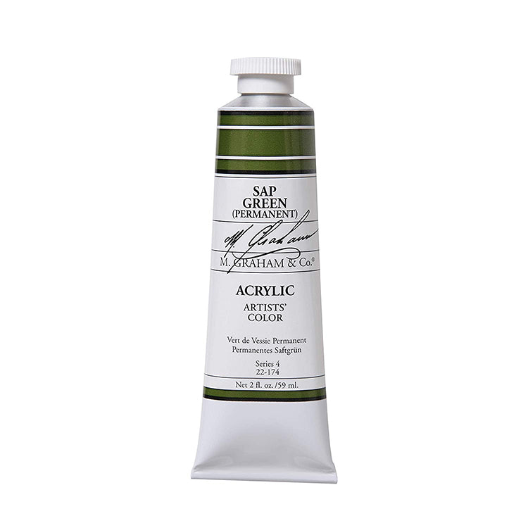 M Graham Artists Acrylic Sap Green 60ml Tube