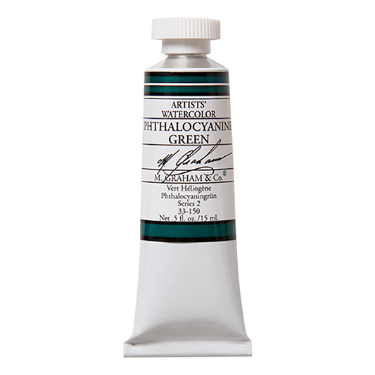M. Graham Artist Watercolor Phthalo Green 15ml