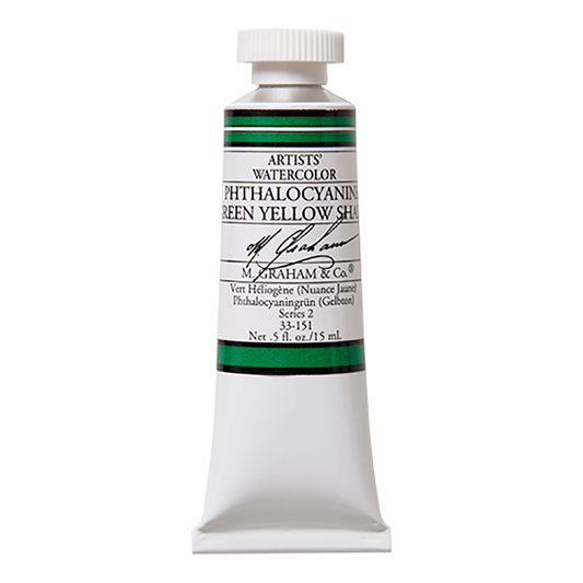 M. Graham Artist Watercolor Phthalo Green Yellow Shade 15ml