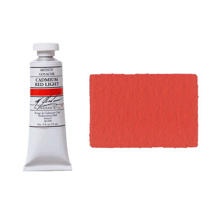 M. Graham Artists Gouache 15ml Cadmium Red Light