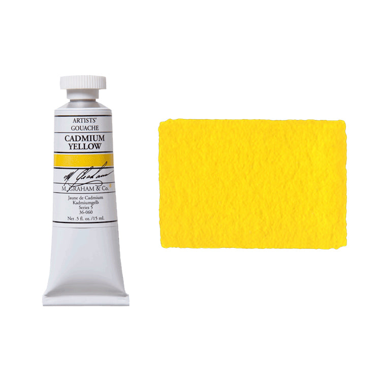 M. Graham Artists Gouache 15ml Cadmium Yellow