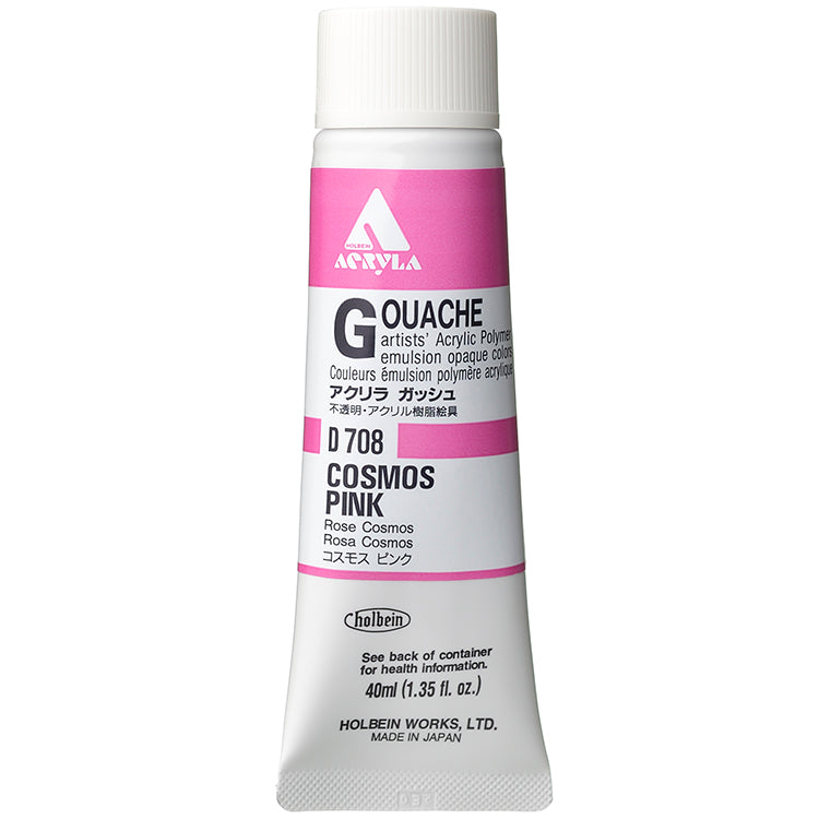 Holbein Acrylic Gouache 40ml Cosmos Pink