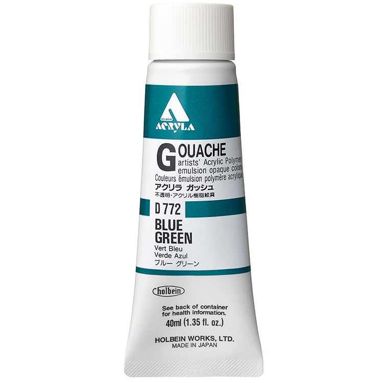 Holbein Acrylic Gouache 40ml Blue Green