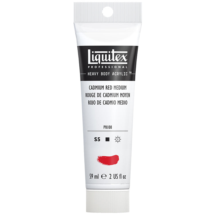 Liquitex Heavy Body Acrylic Cadmium Red Medium 2oz ⚠️