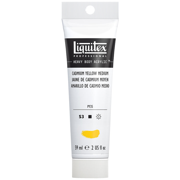 Liquitex Heavy Body Acrylic Cadmium Yellow Medium 2oz ⚠️