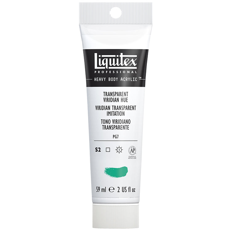 Liquitex Heavy Body Acrylic Transparent Viridian Hue 2oz