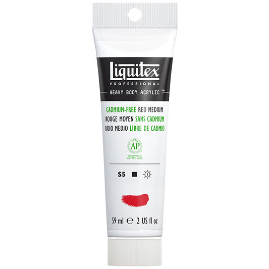 Liquitex Heavy Body Acrylic Cadmium Free Red Medium 2oz