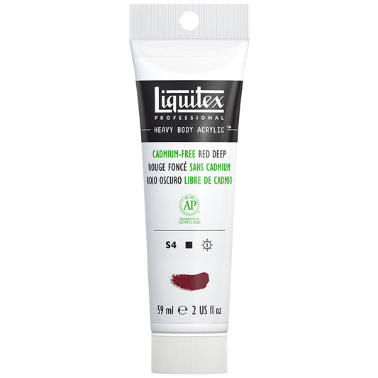 Liquitex Heavy Body Acrylic Cadmium Free Red Deep 2oz
