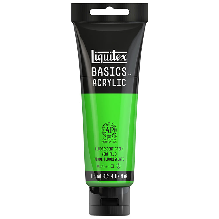 Liquitex Basics Acrylic Fluorescent Green 118ml