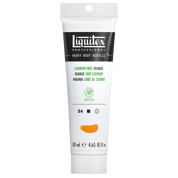 Liquitex Heavy Body Acrylic Cadmium Free Orange 4.65oz