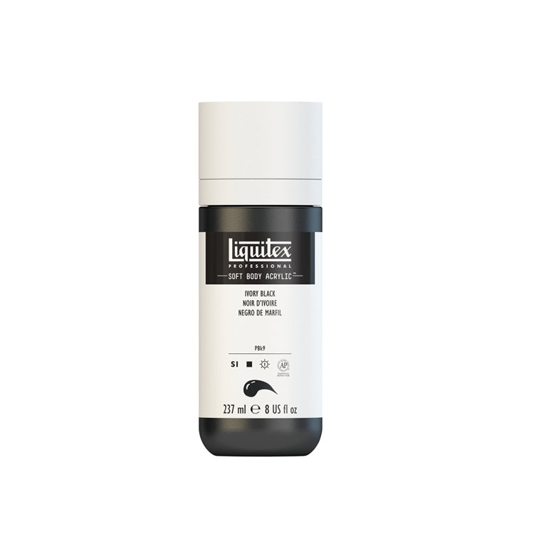 Liquitex Soft Body Acrylic Ivory Black 237ml