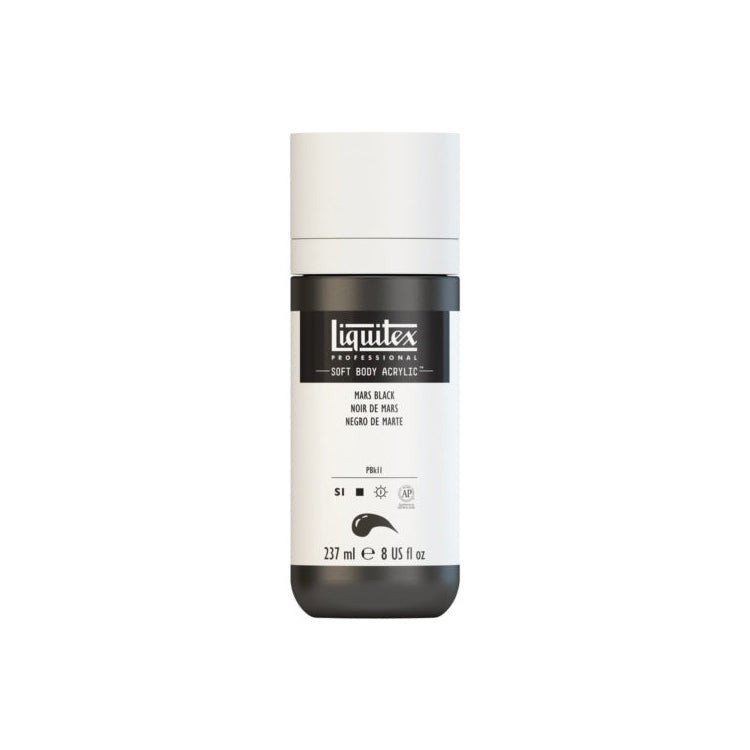 Liquitex Soft Body Acrylic Mars Black 237ml