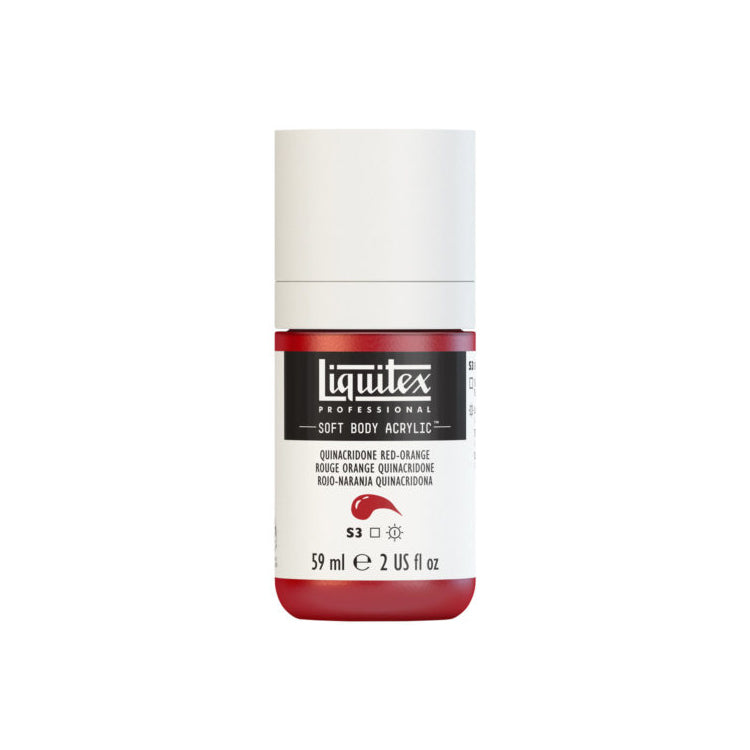 Liquitex Soft Body Acrylic Quinacridone Red Orange 59ml