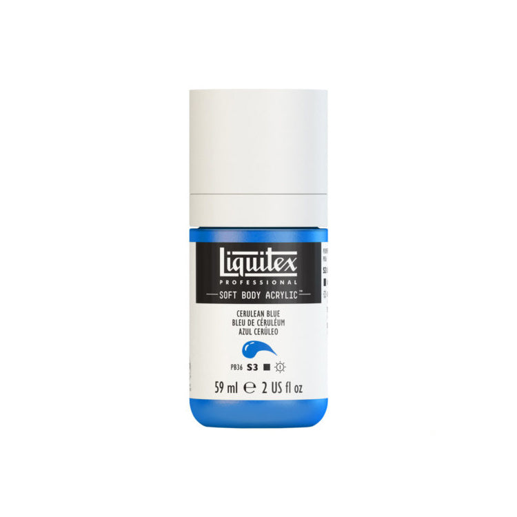Liquitex Soft Body Acrylic Cerulean Blue 59ml