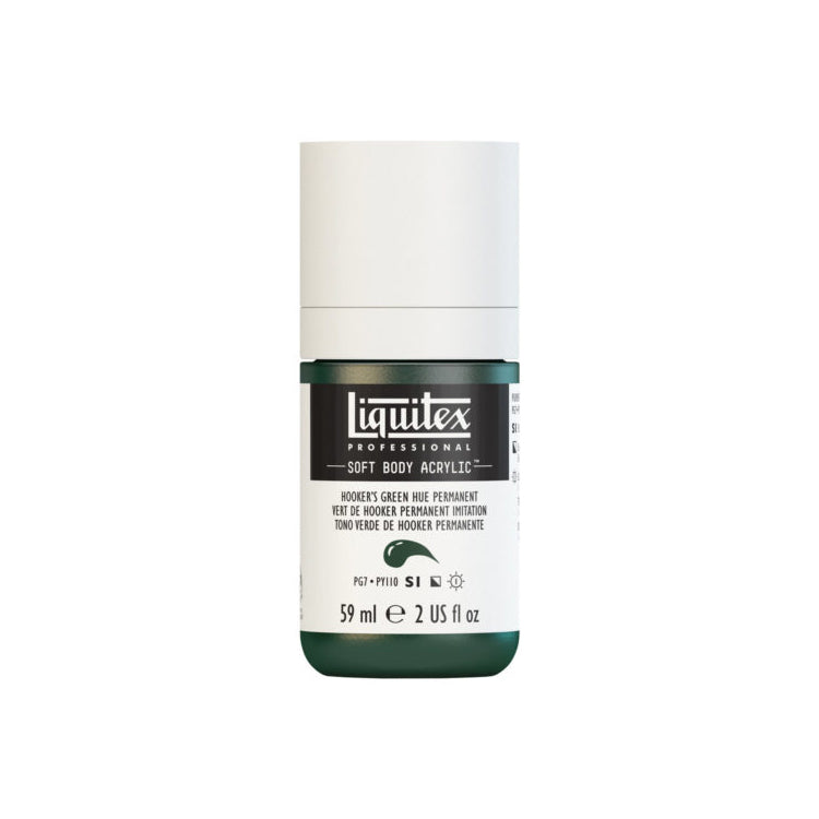 Liquitex Soft Body Hookers Green Hue Permanent 59ml