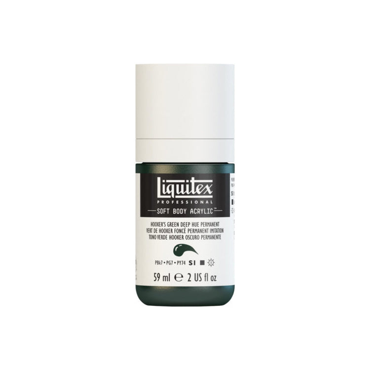 Liquitex Soft Body Hookers Green Deep Hue Permanent 59ml