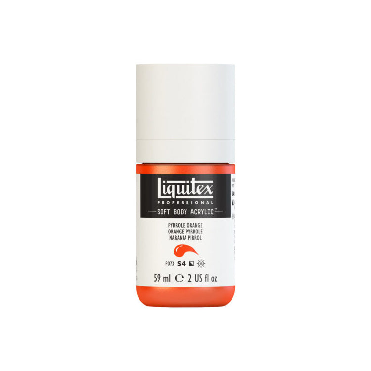 Liquitex Soft Body Acrylic Pyrrole Orange 59ml