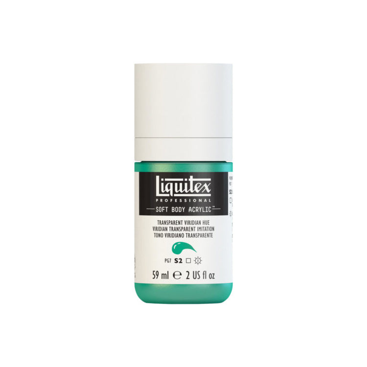 Liquitex Soft Body Acrylic Transparent Viridian Hue 59ml