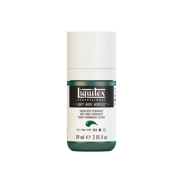 Liquitex Soft Body Acrylic Deep Green Permanent 59ml