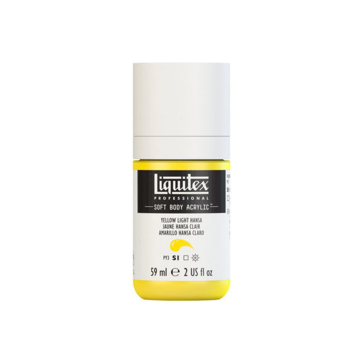 Liquitex Soft Body Acrylic Yellow Light Hansa 59ml