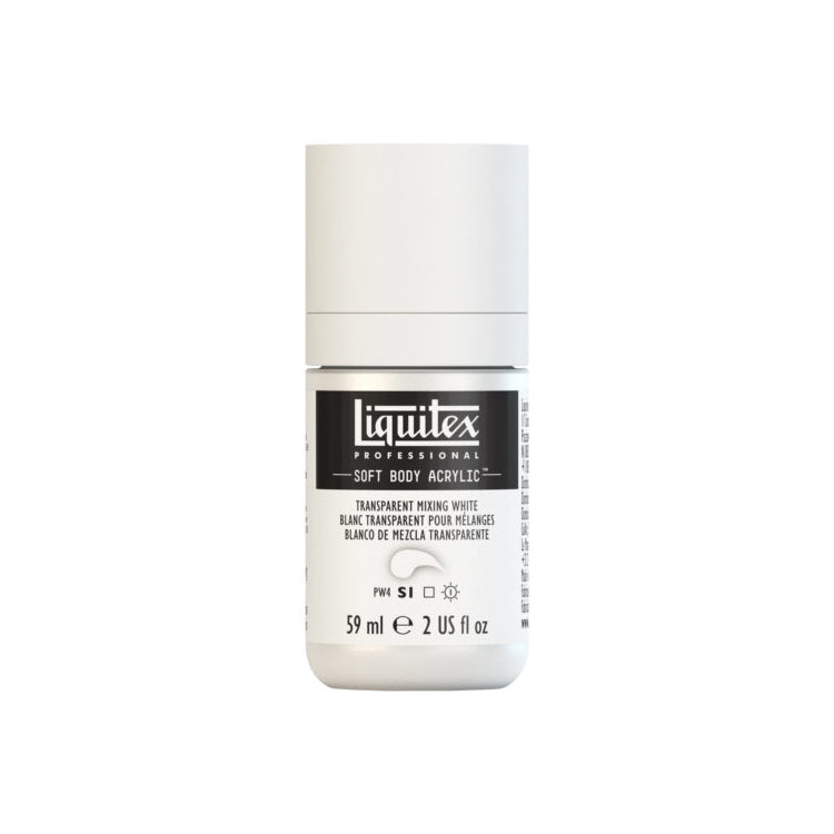 Liquitex Soft Body Acrylic Transparent Mixing White 59ml