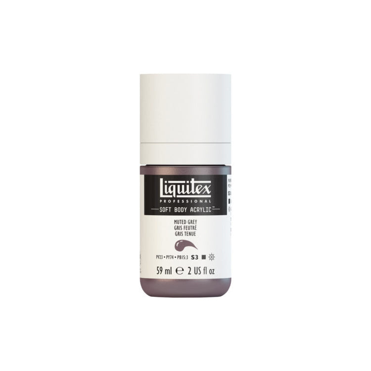 Liquitex Soft Body Acrylic Muted Gray 59ml