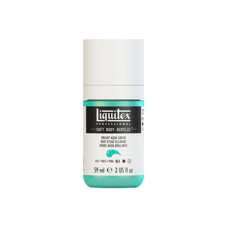 Liquitex Soft Body Acrylic Bright Aqua Green 59ml
