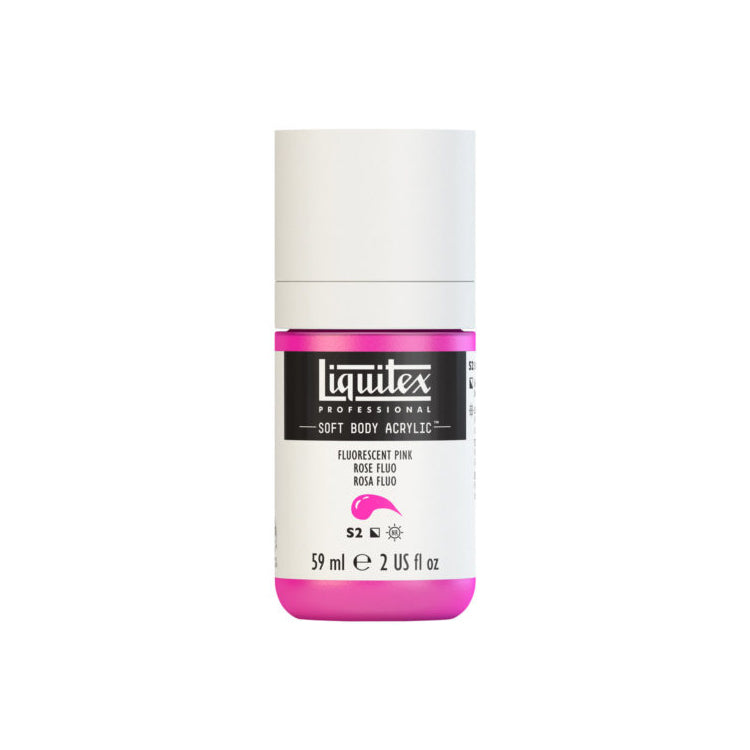 Liquitex Soft Body Acrylic Fluorescent Pink 59ml
