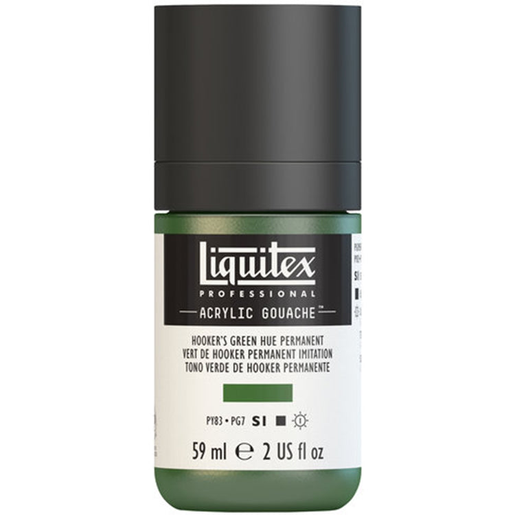 Liquitex Acrylic Gouache 59ml Hookers Green Hue Permanent