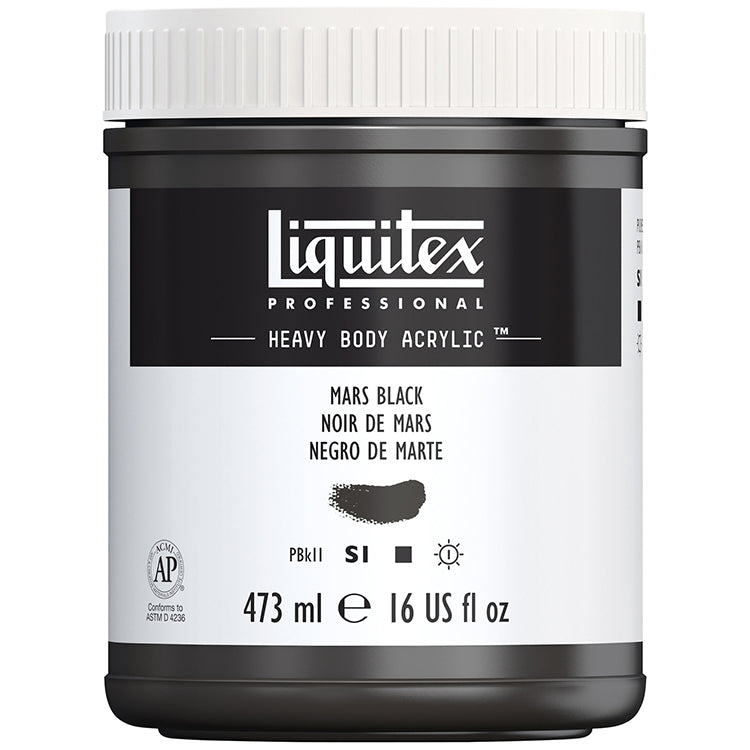 Liquitex Heavy Body Acrylic Mars Black 473ml