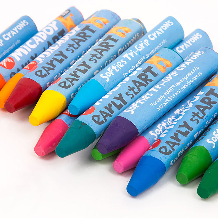 Softies Tri-Grip Crayons 8 Colors