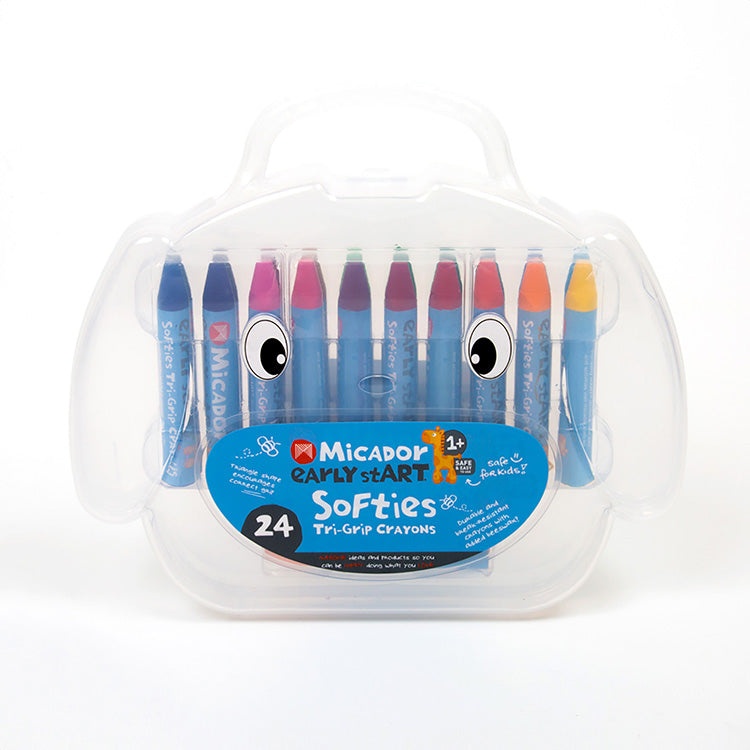 Softies Tri-Grip Crayons 24 Colors