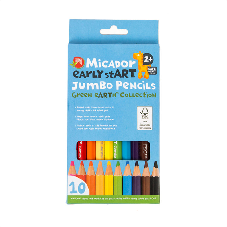 Jumbo Pencils 10 Color Pack