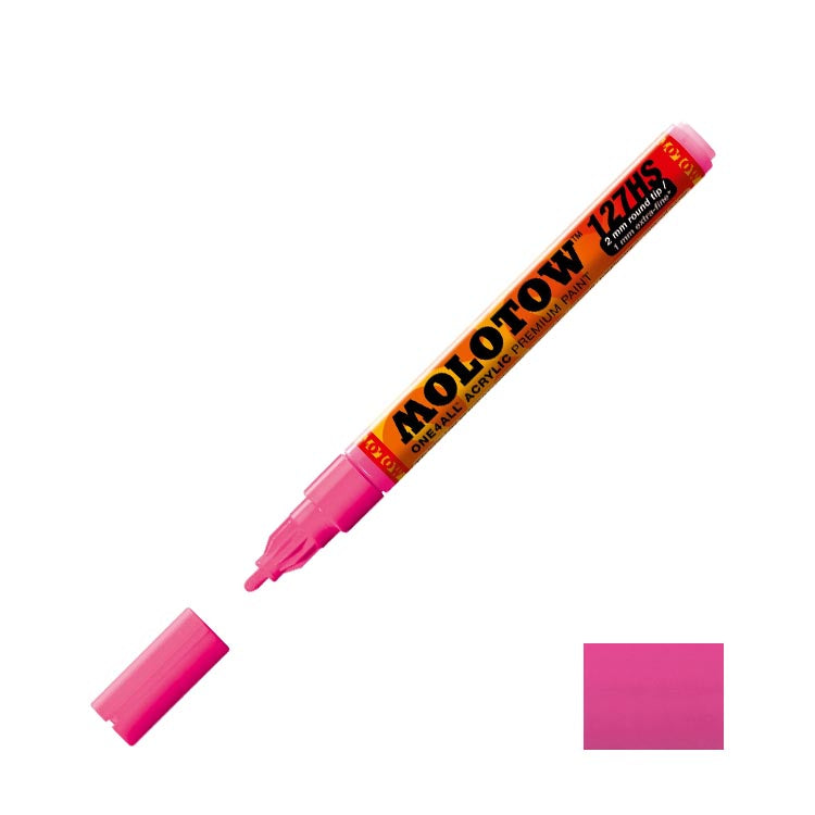 Molotow Acrylic Paint Marker Neon Pink Fluorescent 2mm