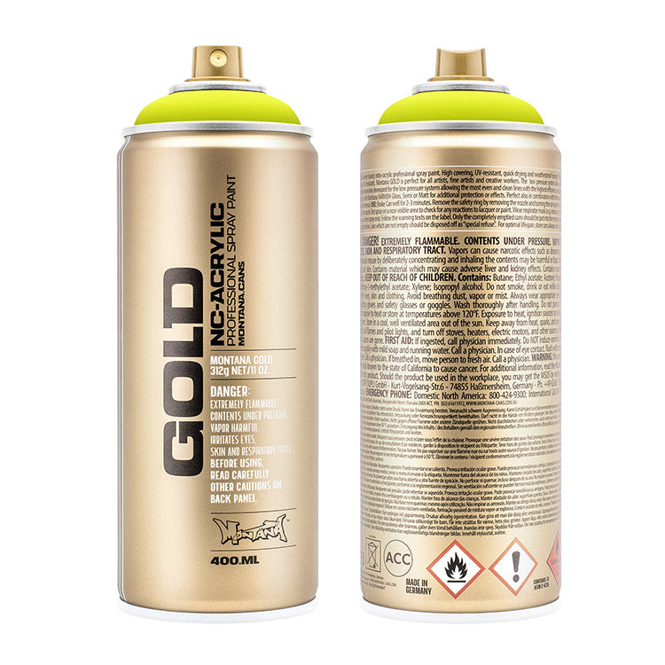 Montana Gold Acrylic Spray Paint Flash Yellow ⚠️