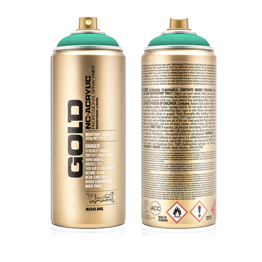 Montana Gold Acrylic Spray Paint Active Cyan