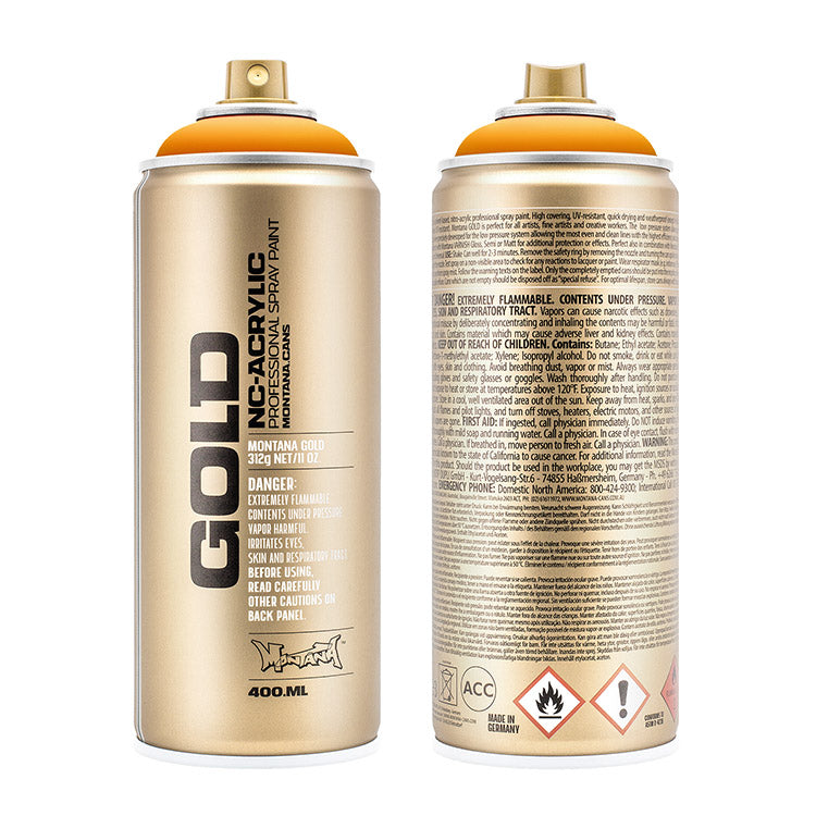 Montana Gold Acrylic Spray Paint Golden Yellow ⚠️