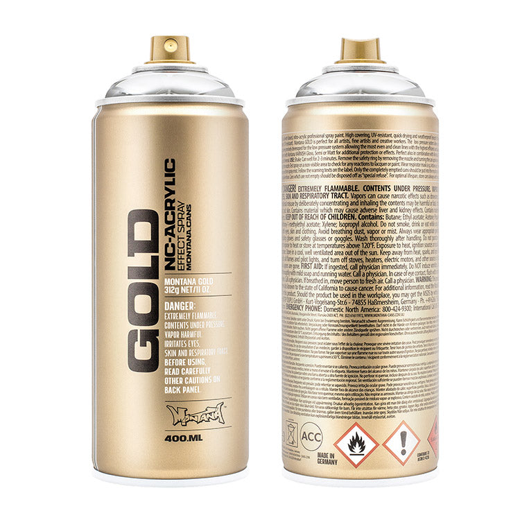 Montana Gold Acrylic Spray Paint Silverchrome ⚠️