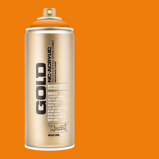 Montana Gold Acrylic Spray Paint Shock Orange Light ⚠️