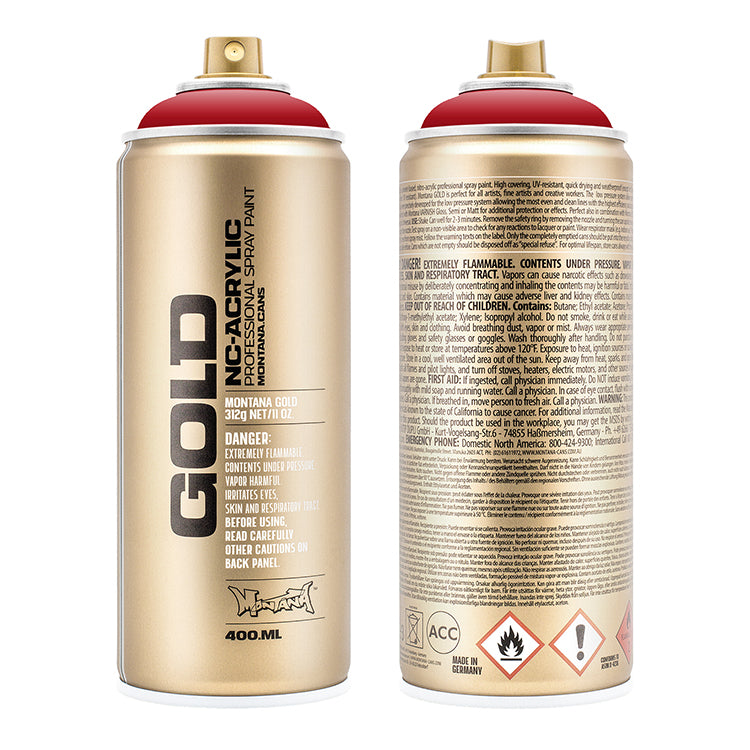 Montana Gold Acrylic Spray Paint Shock Kent Blood Red ⚠️
