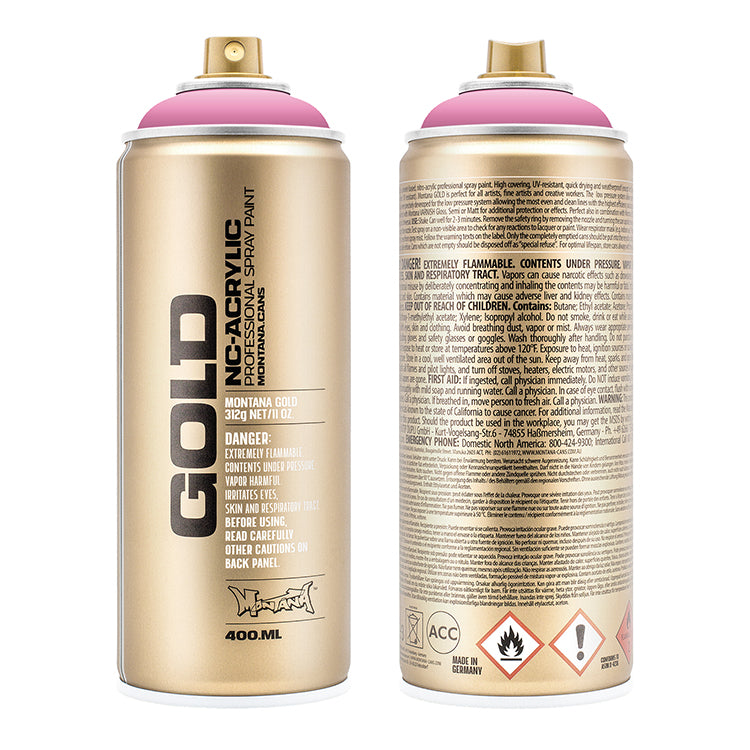 Montana Gold Acrylic Spray Paint Shock Pink Light ⚠️