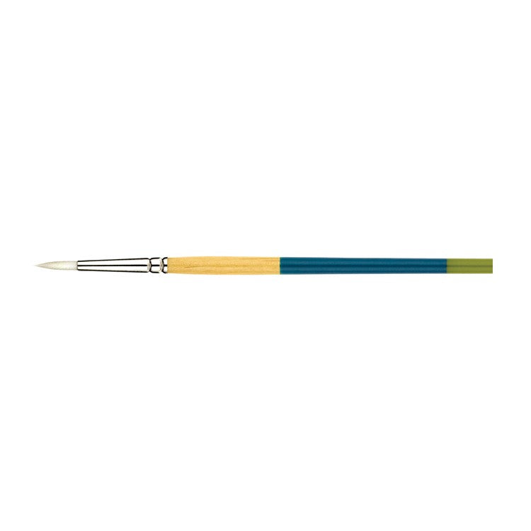 Princeton Snap! Brush White Taklon Round 2/0 Short Handle