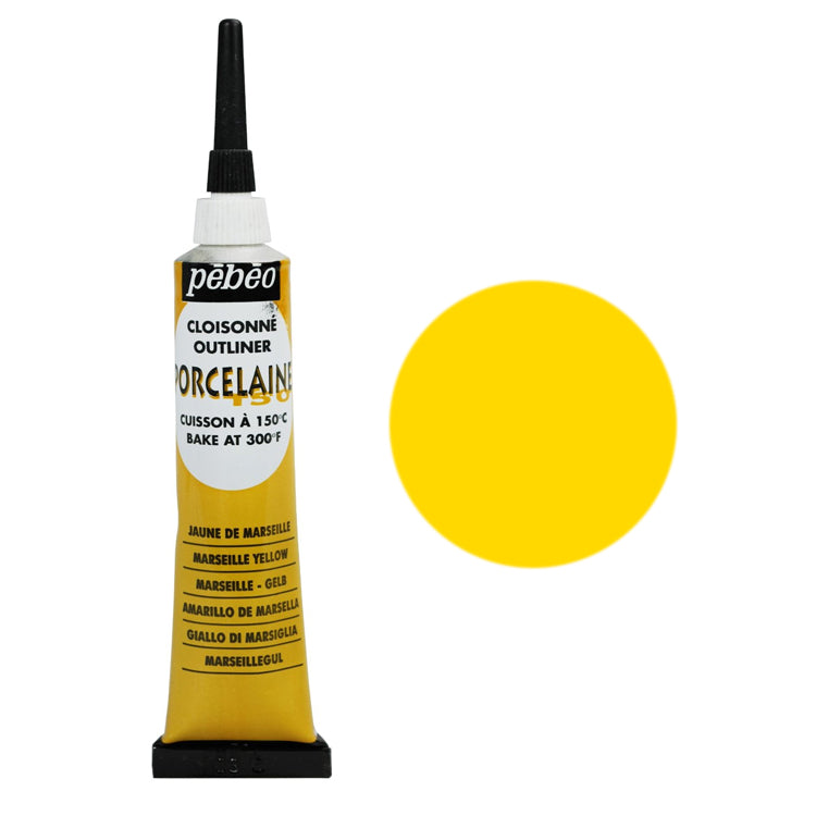 Pebeo Porcelaine 150 China Paint Outliner Mars Yellow