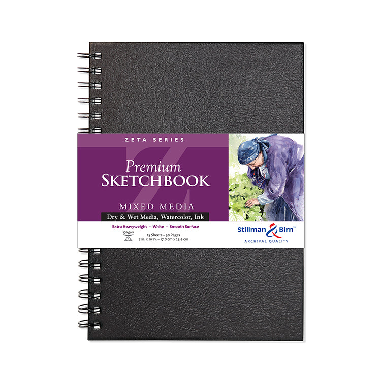 Stillman & Birn ZetaWirebound Sketchbook 7x10 Ivory Extra Heavy Weight