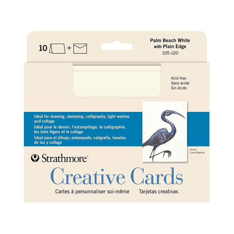 Strathmore Creative Cards Palm Beach White 10 Pack