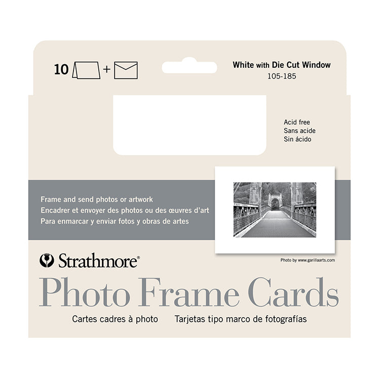 Strathmore Photo Frame Cards White 10 Pack