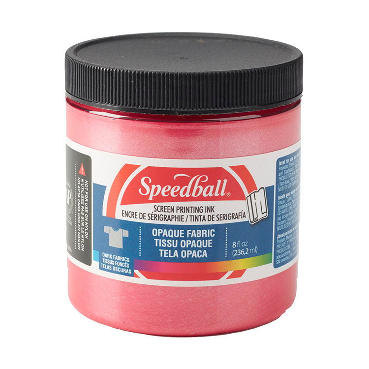Speedball Opaque Fabric Screen Printing Ink 8 oz. Raspberry