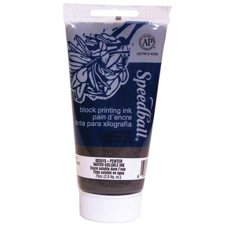 Speedball Block Ink Water Soluble 2.5oz Pewter