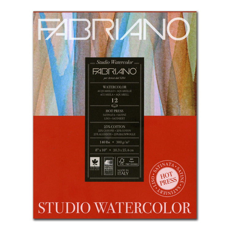 Fabriano Studio Watercolor 140lb Hot Press 11x14