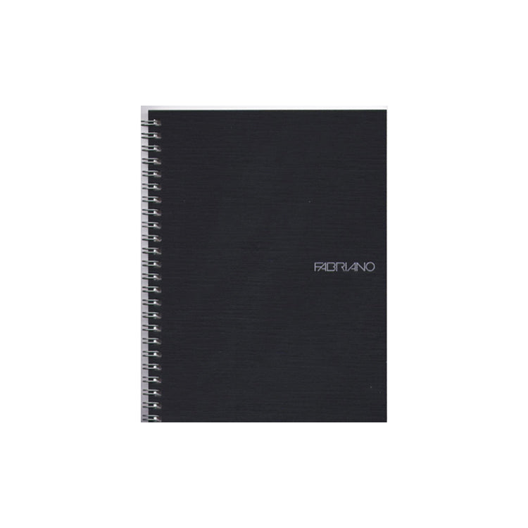 Ecoqua Spiralbound Blank Notebook Black A5